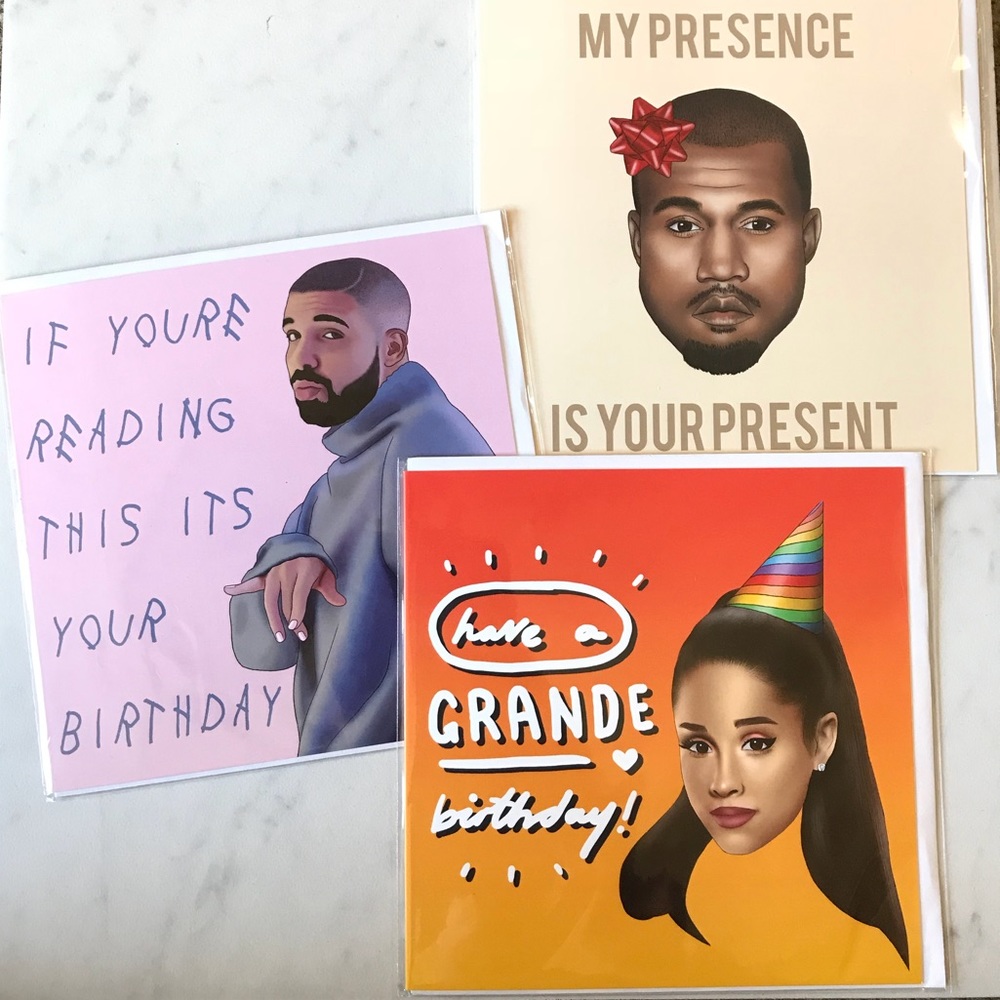 Urban Outfitters WACTT Celebrity Birthday Cards 3